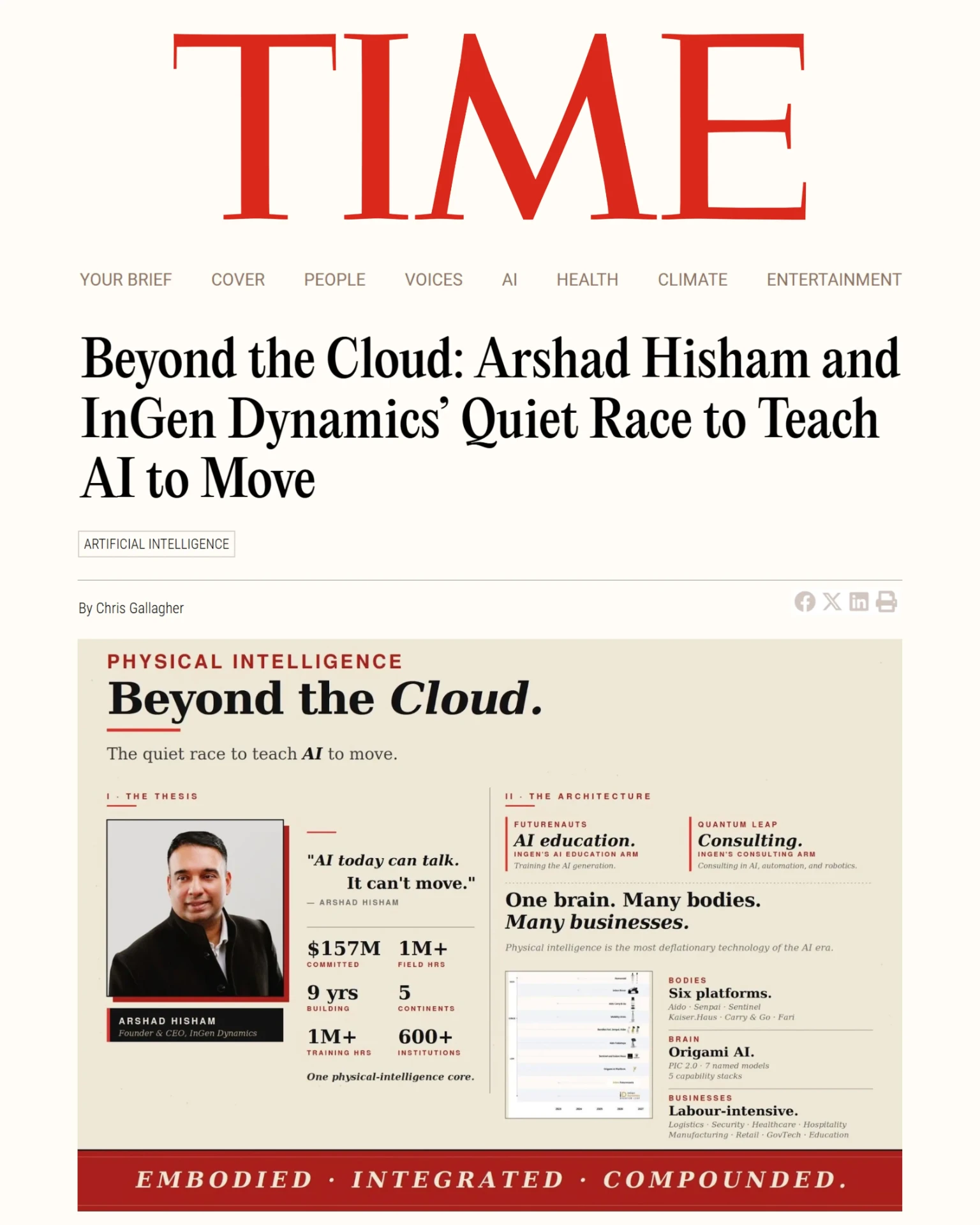 inGen Dynamics article published by TIME