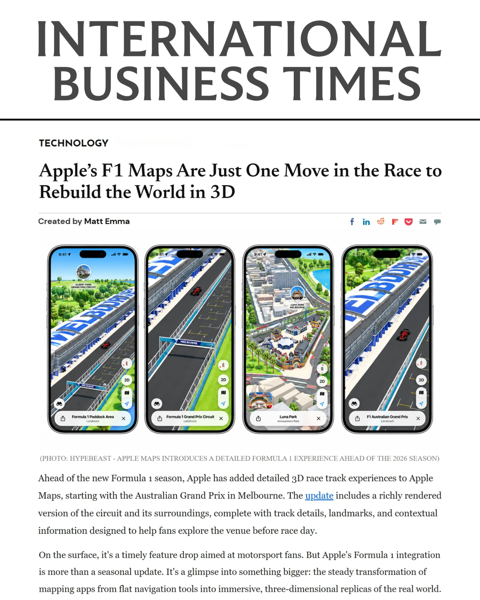 Yandex article published by IBTIMES